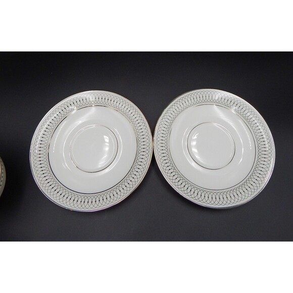 Tirschenreuth Bavaria The Elgin Teacup And Saucer Germany Silver Set/2 - Picture 7 of 9